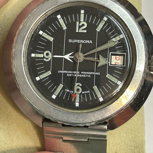 Superoma Swiss Made Mechanical Watch used, vintage design