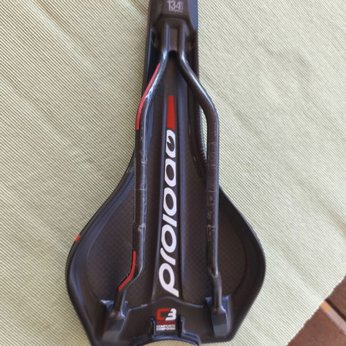 Prologo Zero C3 Nack road bike saddle used, 134x270 mm