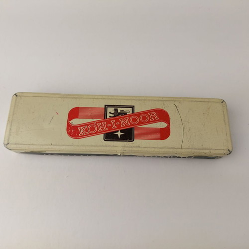 Old metal box Koh-I-Noor Hardtmuth used, empty #5477
