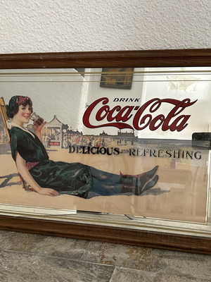 Coca Cola vintage advertising mirror sign like new