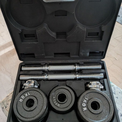 Dumbbell set with 10 kg weights