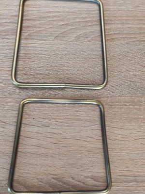 Metal trapezoid-shaped bag handle new