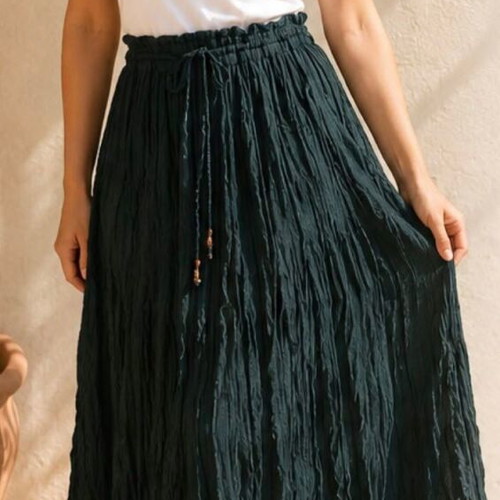Boho style skirt and romantic top set, new, green and yellow
