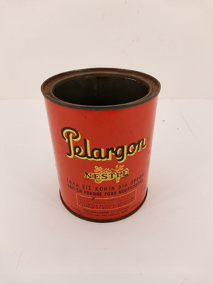 Μεταλλικό κουτί Pelargon Nestle μεταχειρισμένο, εποχής 1960