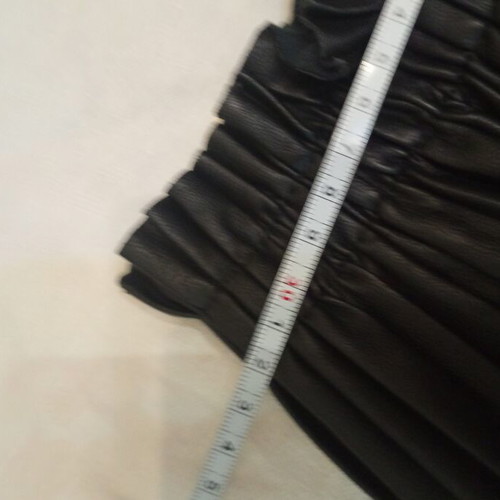 Mini skirt used, faux leather, size S