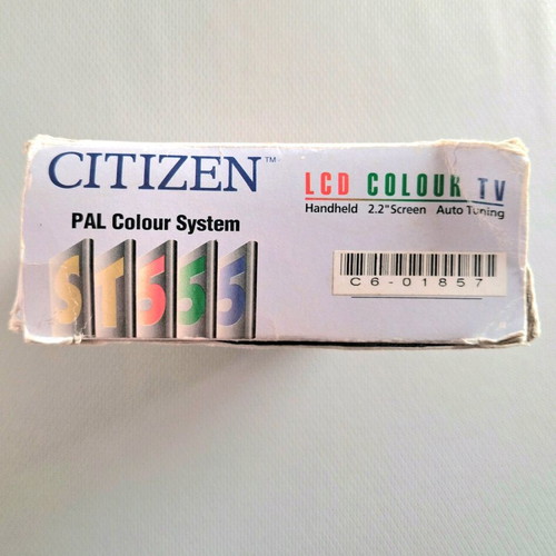 Vintage Citizen ST555 Pocket LCD Color TV like new