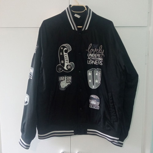 Nike x Parra Varsity Bomber Jacket used, black, size L