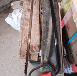 Bow saw used, 82 cm length