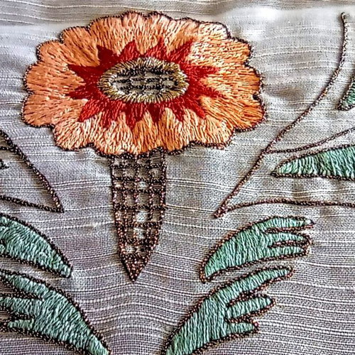Set of 2 Handmade Embroidered Table Runners vintage, like new