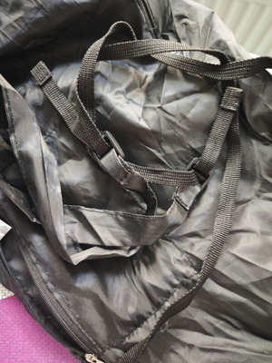 Small foldable backpack new, black