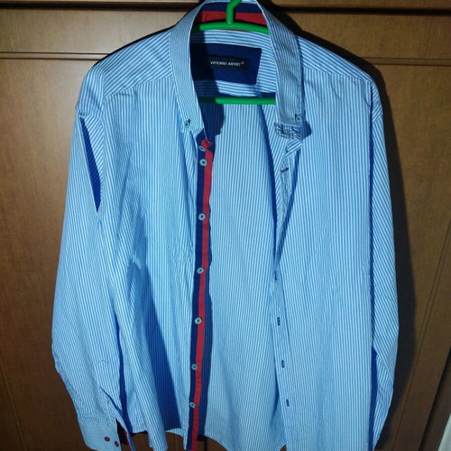 Vittorio Artist shirt new, size L, blue