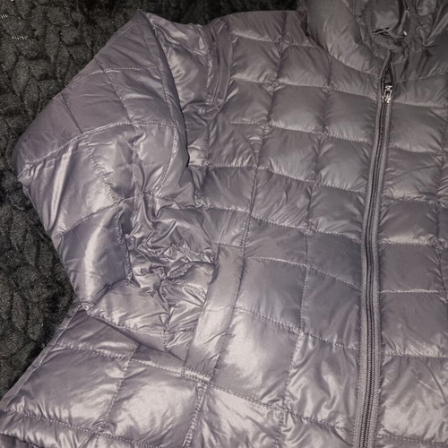 Women's jacket like new, polyester, black and gray, size M