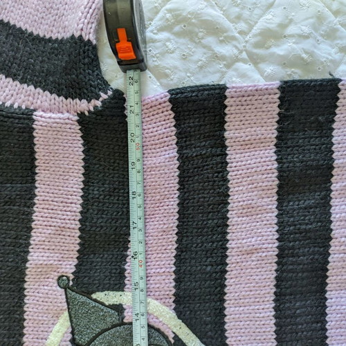 Hello Kitty Sanrio Pullover with Kuromi & My Melody used, striped, size S