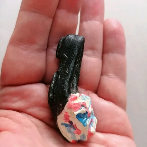 Handmade ceramic hanging tsarouhi used
