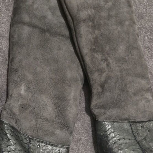 Giorgio Brato unworn suede boots with fur – Size 39
