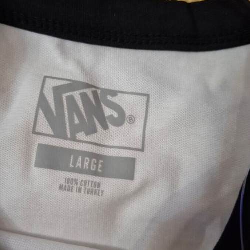 Vans t-shirt unisex, ελαφρώς cropped, μαύρο και άσπρο, μεγέθη XS έως L