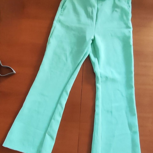 Piazza Italia bell-bottom pants for girl 11 years like new, green turquoise