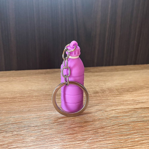 Prime Hydration Drink keychain new, purple, PVC