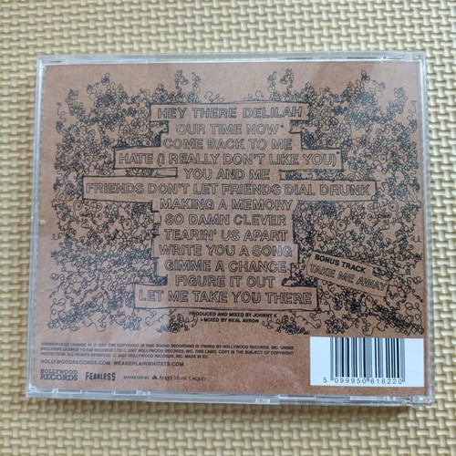Plain White T's Every Second Counts CD like new