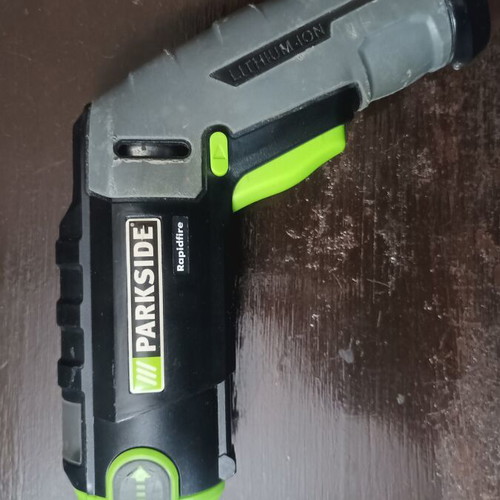 Parkside electric screwdriver used with full bit set, no charger