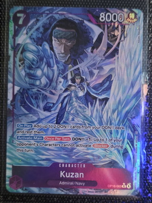 Op16-063 Kuzan card in like new condition