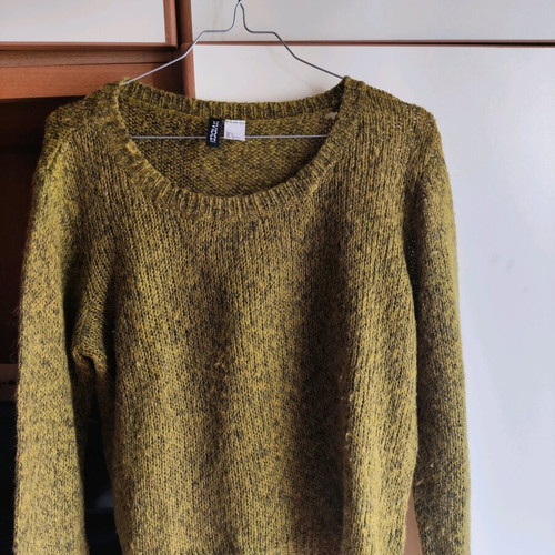 H&M knitted sweater like new, green, size S