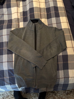 Gray cardigan used, size large