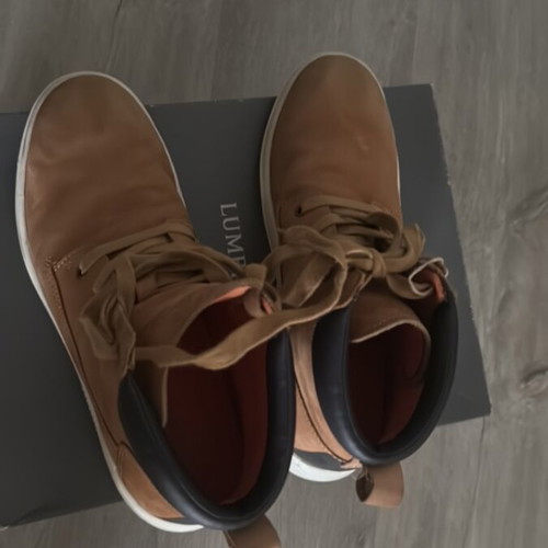 Lumberjack men's leather boots like new, size 41, beige orange