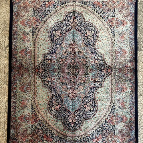 Persian machine-made bamboo silk rug new 117x77 cm