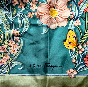 New Salvatore Ferragamo silk scarf