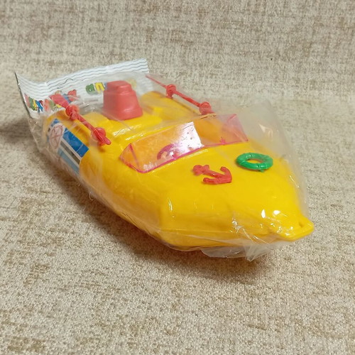 Zodiac Apergis Greek speedboat inflatable toy new green plastic