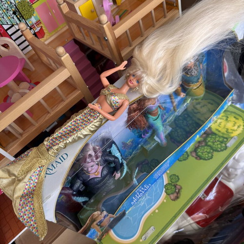 Retro Barbie Mermaid 1995 Jewel Hair