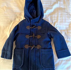 Παλτό παιδικό Benetton μπλε σκούρο Μοντγκόμερι σε μέγεθος 1 έτους