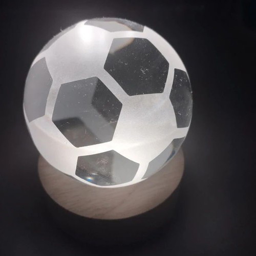 Decorative crystal ball lamp like new