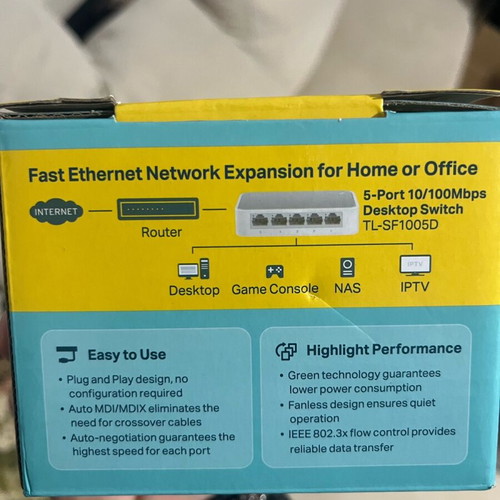 Tp-Link switch SF1005D new in box