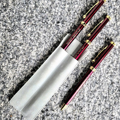 Pens new, personalized, set of 3 pieces