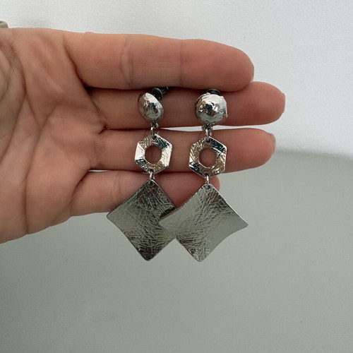 Dangling silver earrings new