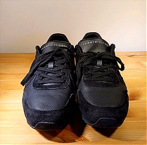 ΝΕΑ ΤΙΜΗ !!!Tommy HILFIGER μαυρα δερματινα παπουτσια no41 τιμή συζητισιμη