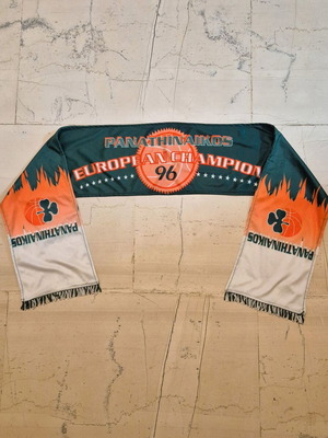 Panathinaikos Basketball Scarf like new, 1996 European Champion