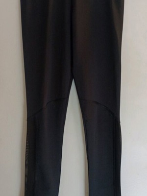 Leggings new with side mesh panels, black, size S
