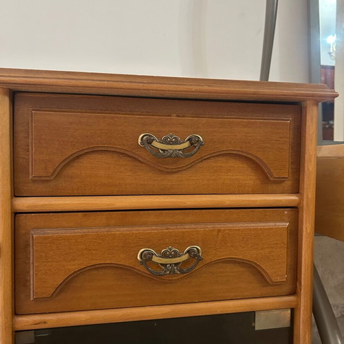 Buffet TV stand used, brown color, 100x41x83 cm