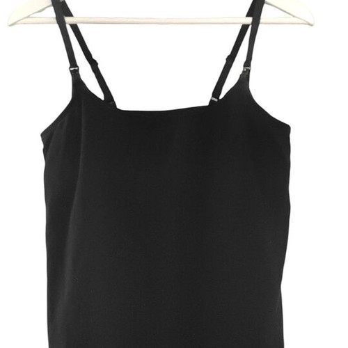 Tank top M used with built-in elastic bustier, black