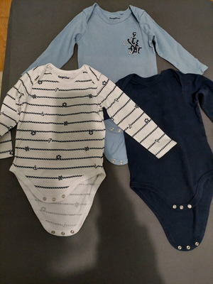 Baby long-sleeve bodysuits new, 100% cotton