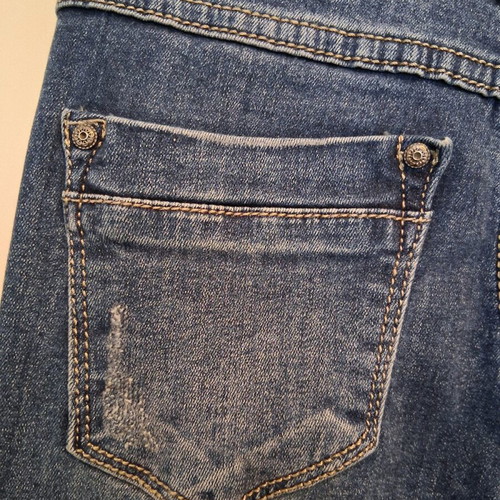 Jeans Small with black sequins and rhinestones, like new