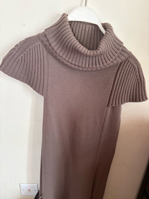 Stefanel knitted dress used, vintage late 90s–early 2000s sleeveless turtleneck