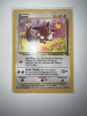 Pokemon Tcg Eevee used card