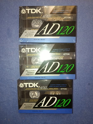 Κασέτες ήχου TDK AD120 σφραγισμένες, πακέτο 3