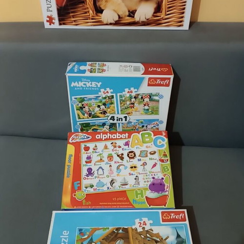 Children's puzzles used, set of 4 pieces