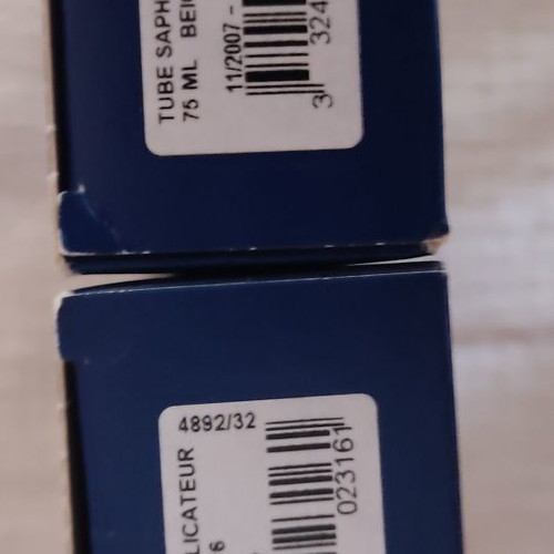 SAPHIR shoe cream beige, two packs, new