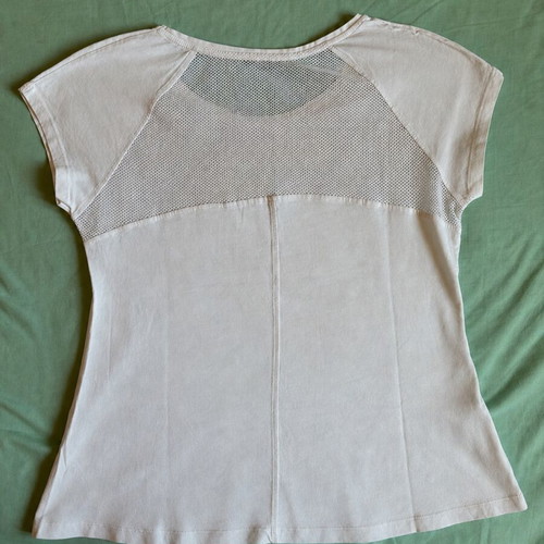 Bodytalk White Athletic T-Shirt XL with Textured Logo and Mesh Back
